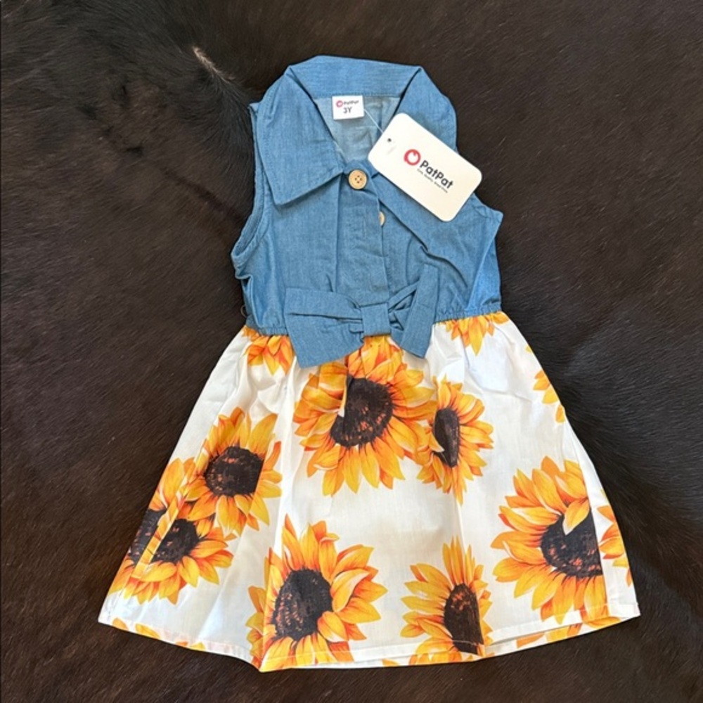 PatPat Blue Denim Dress